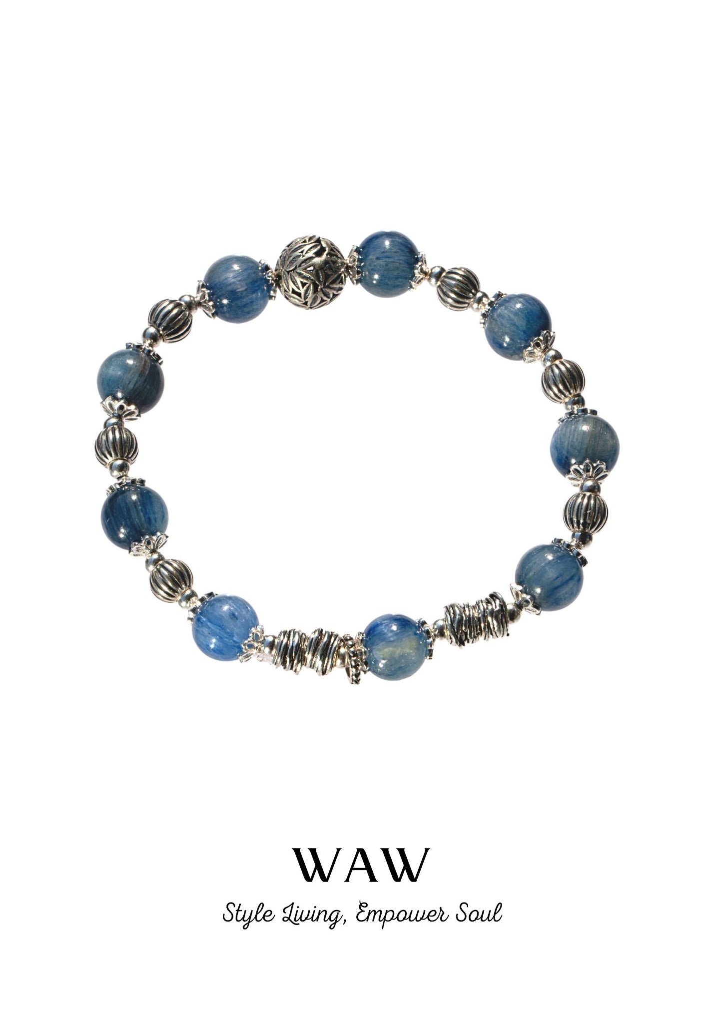 Sky Blue Crystal Wellness & Calm Bracelet