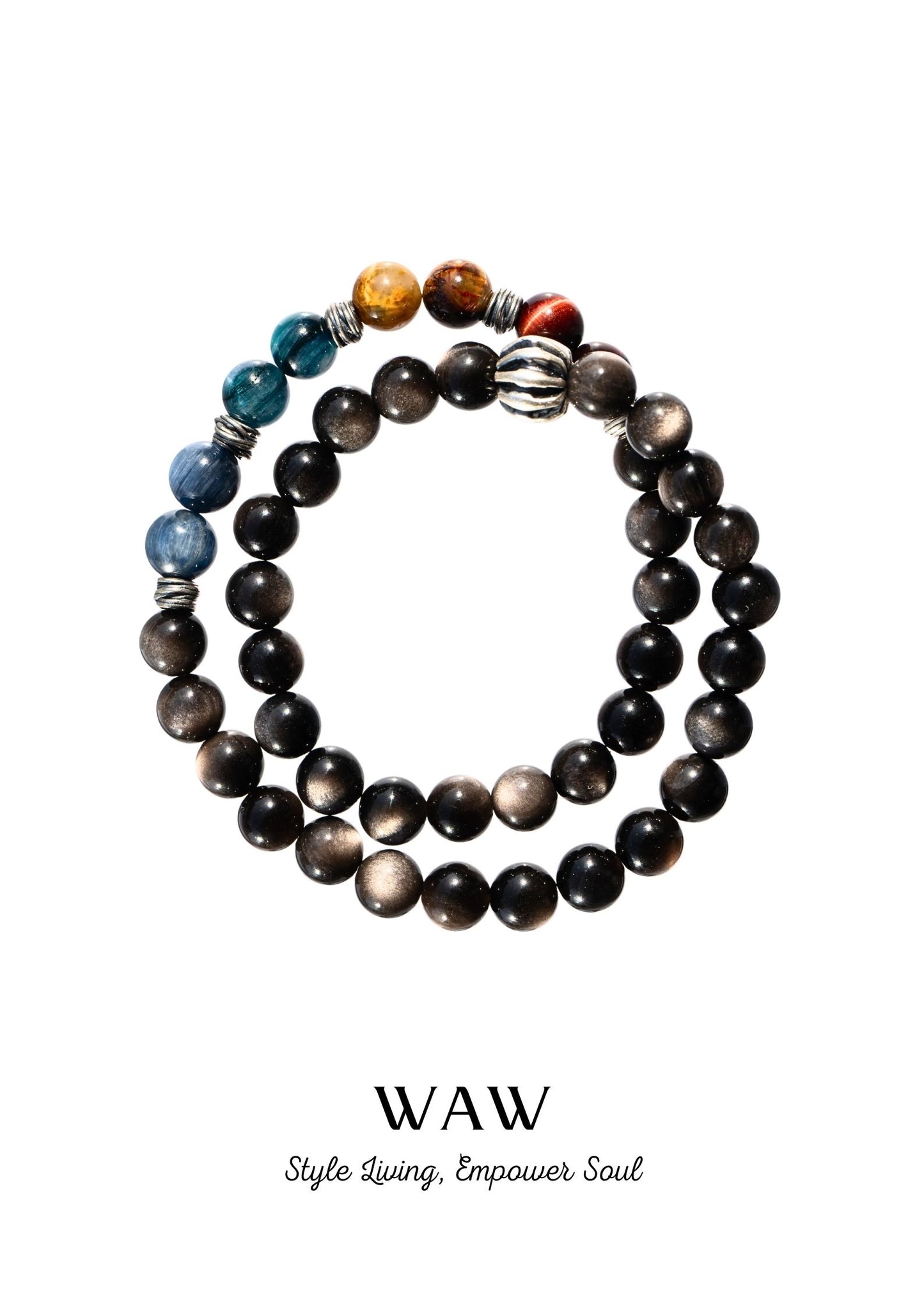 Starry Brazilian Amethyst Wealth & Wisdom Bracelet