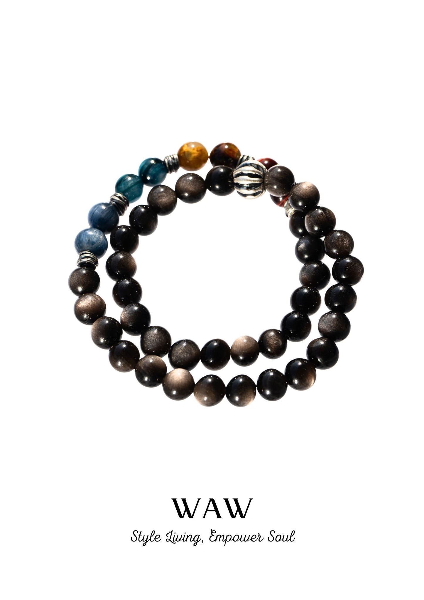 Starry Brazilian Amethyst Wealth & Wisdom Bracelet