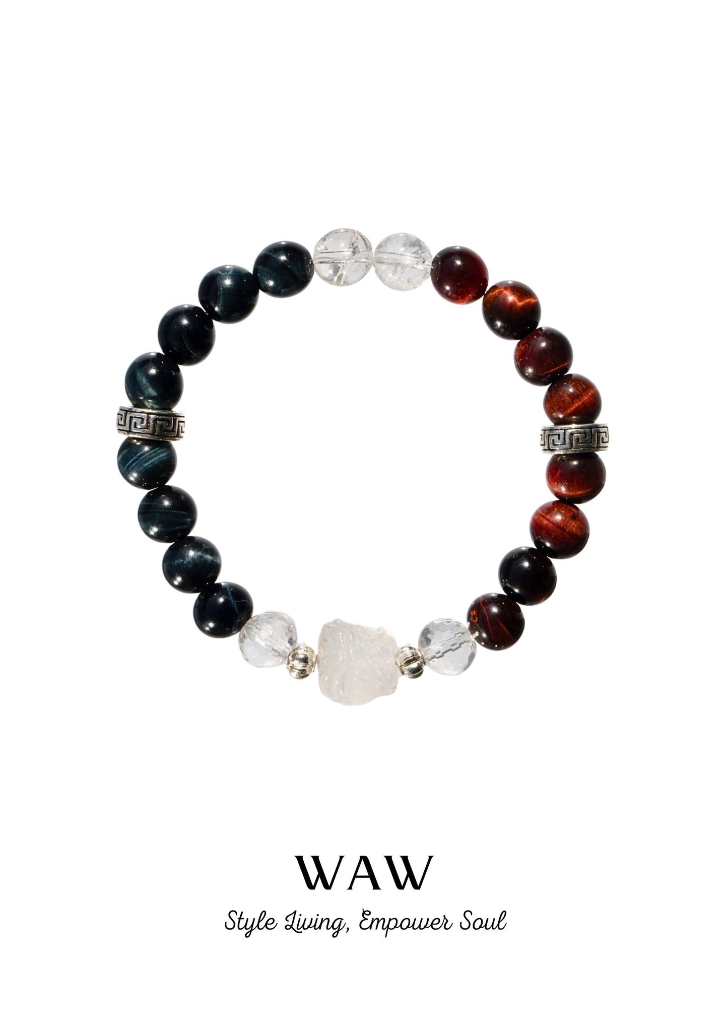 Red-Blue Tiger Eye New Beginnings & Protection Bracelet