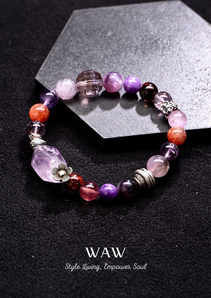 Purple Super Seven Harmony Bracelet