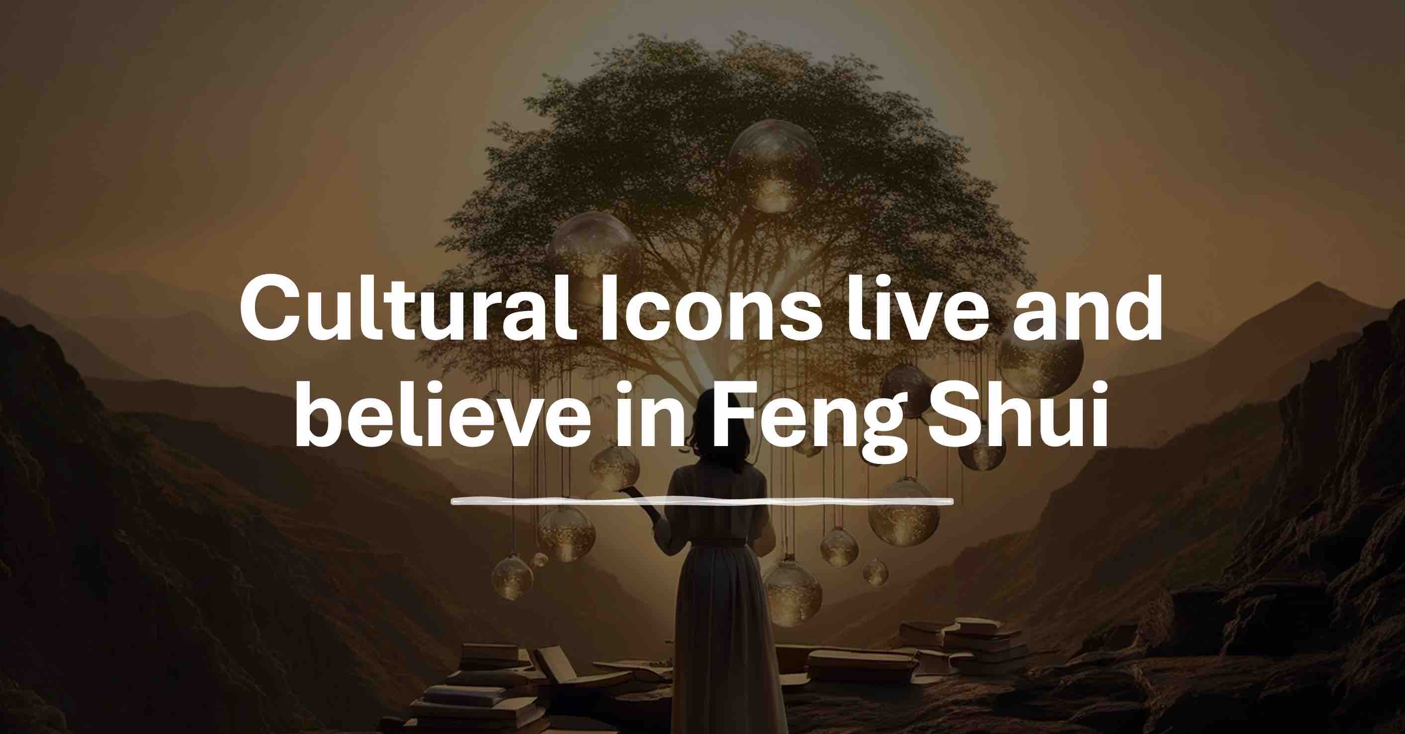 Cultural icons live and believe in fengshui